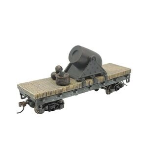 Bachmann Hawthorne Village Civil War Armored Train Rail Car Mortar Cannon